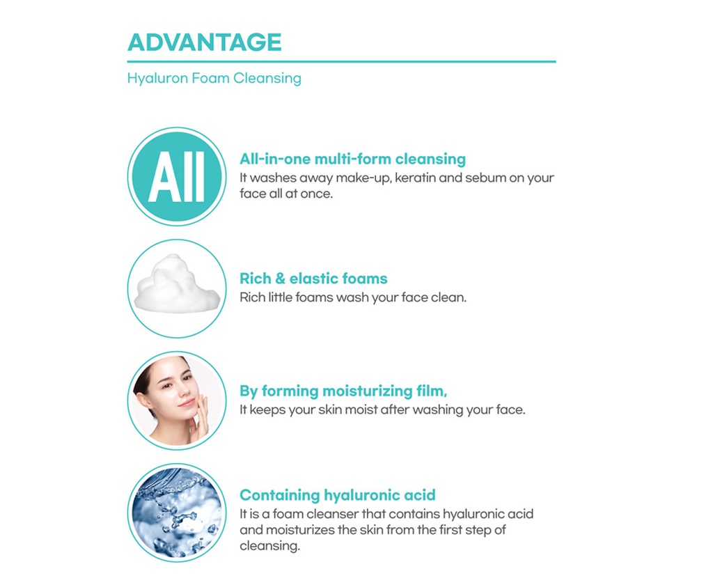 HYALURON FOAM CLEANSING \n 180 ml