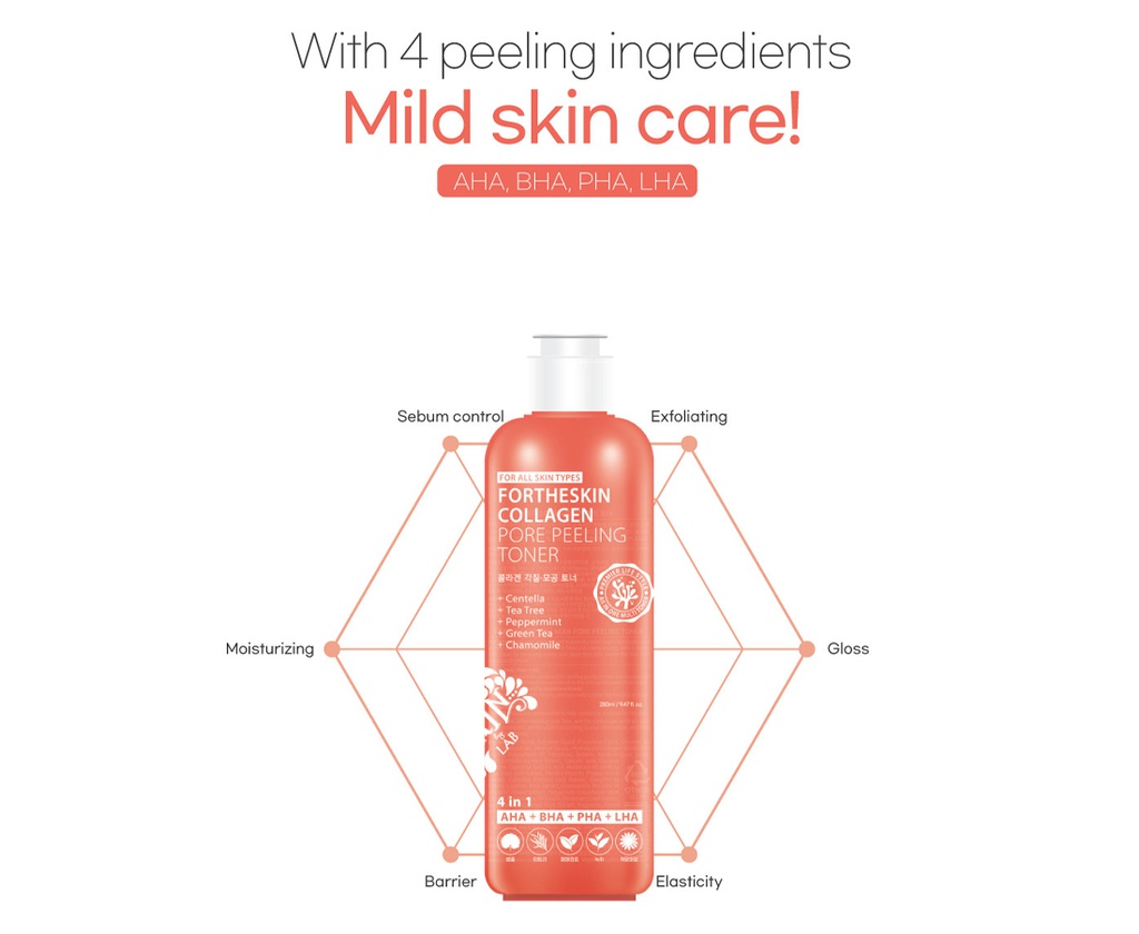 COLLAGEN PORE PEELING TONER \n 280ml