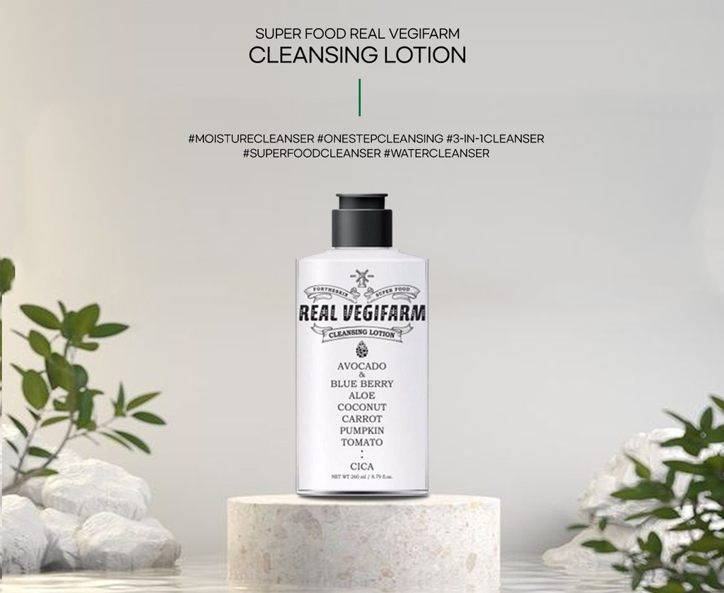 REAL VEGIFARM CLEANSING LOTION \n 260ml