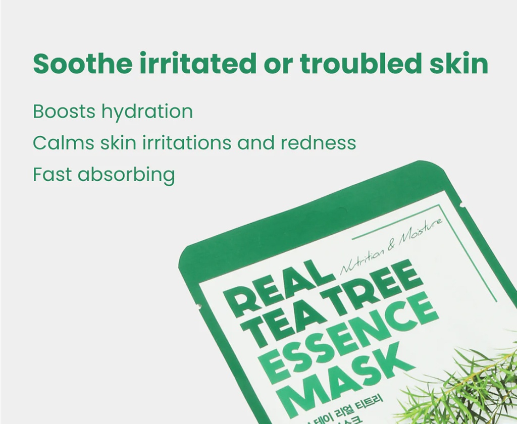 REAL TEA TREE \n  ESSENCE MASK \n 23ml