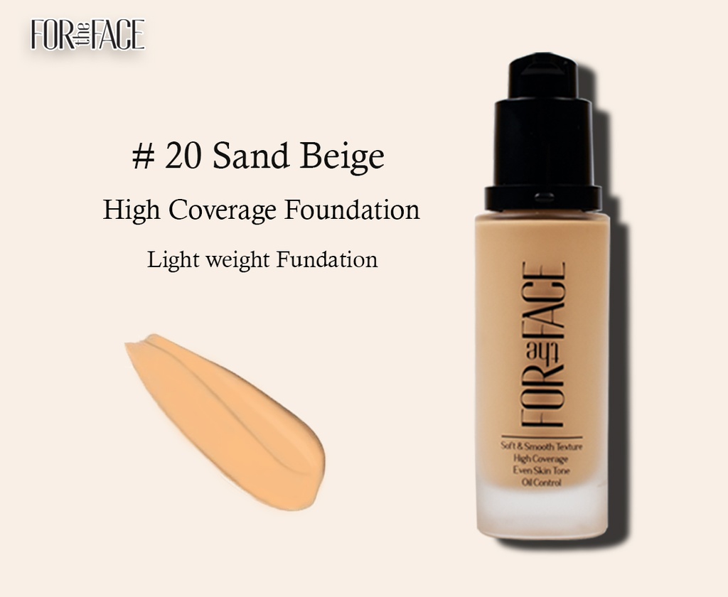 HIGH COVERAGE FOUNDATION - 20 SAND BEIGE 30ml