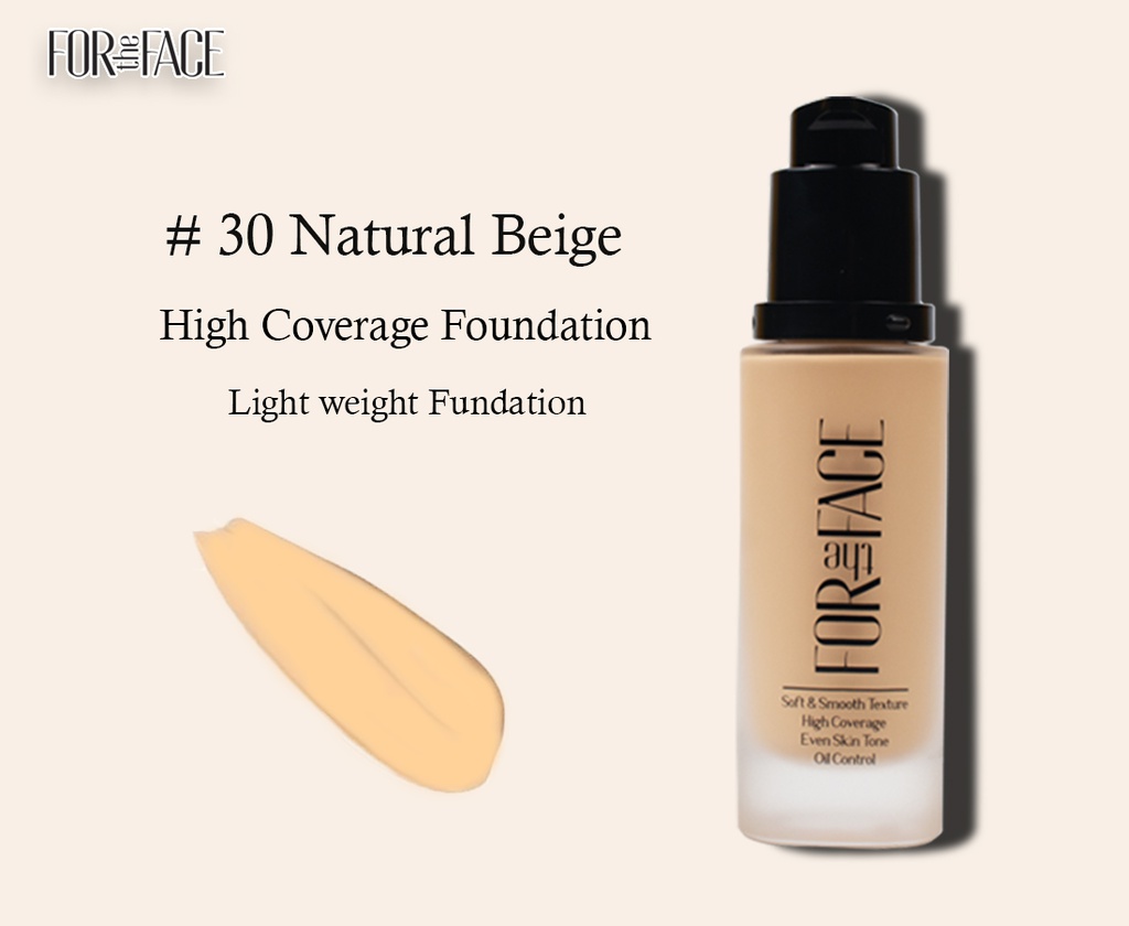 HIGH COVERAGE FOUNDATION - 30 NATURAL BEIGE 30ml