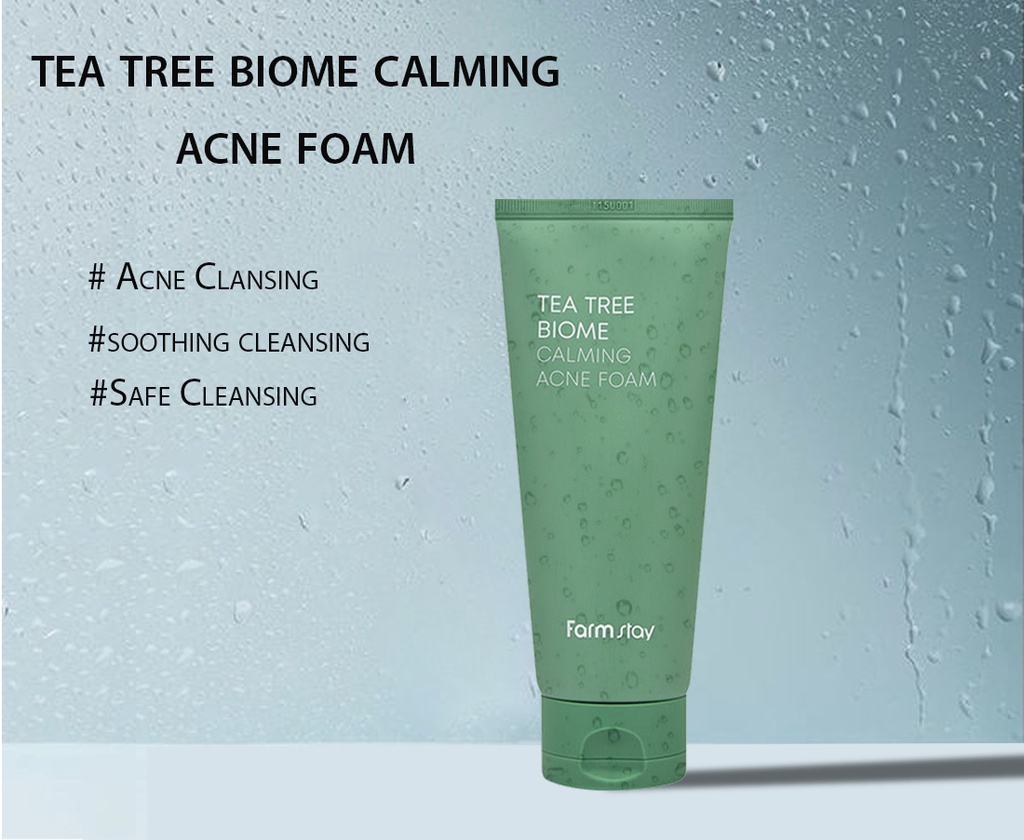 TEA TREE BIOME CALMING ACNE FOAM \n 180 ml