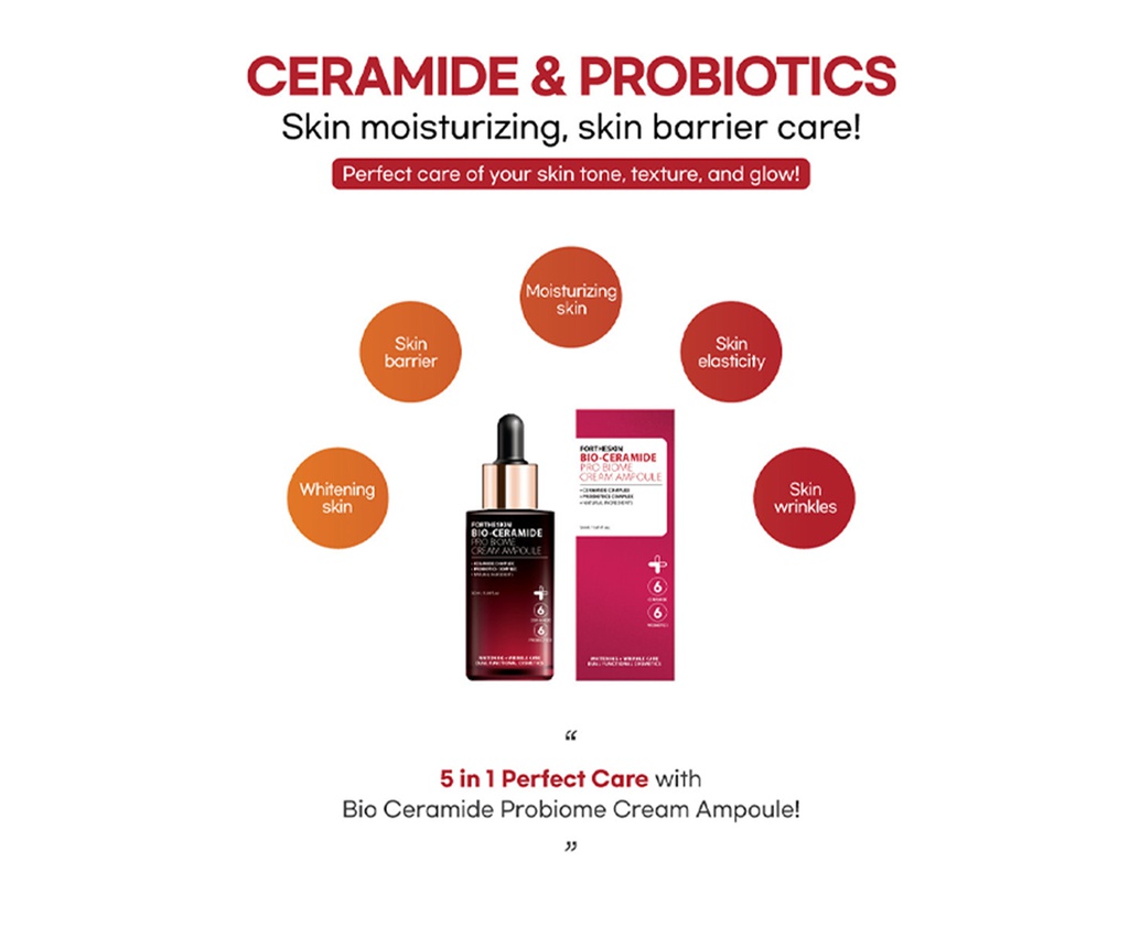 BIO-CERAMIDE PRO BIOME CREAM AMPOULE \n 50 ml