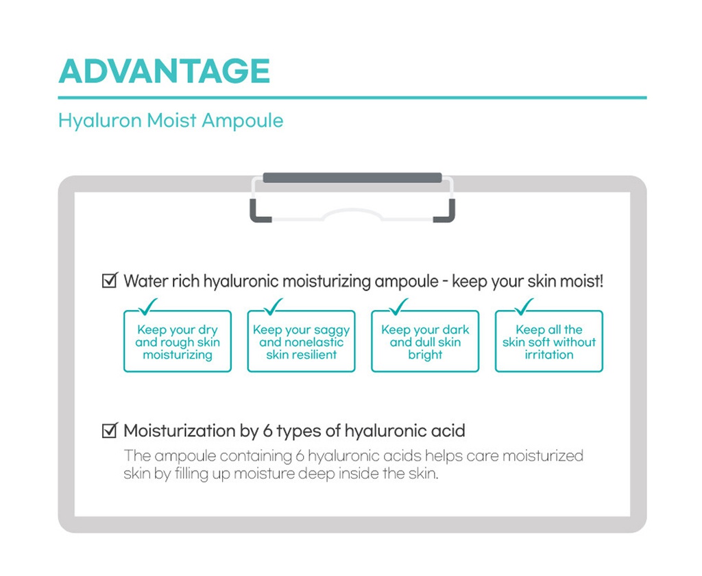 HYALURON MOIST \n AMPOULE \n 100 ml