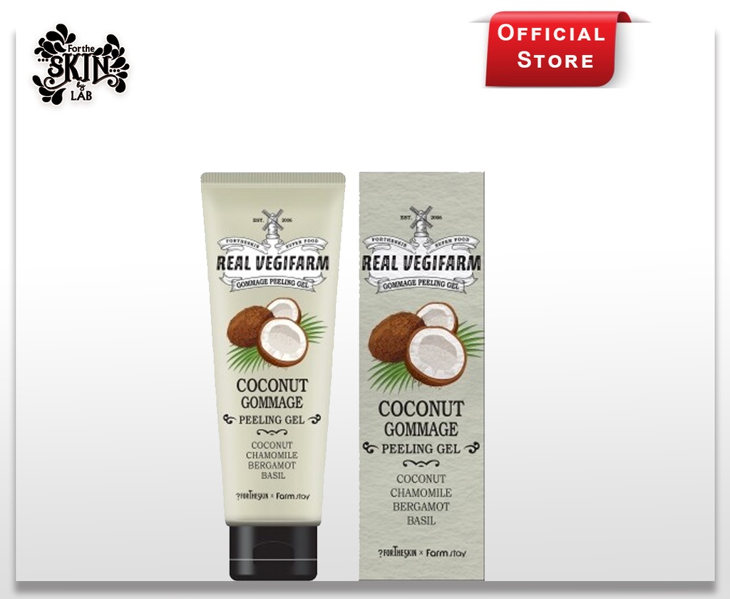 SUPER FOOD REAL VEGIFARM GOMMAGE PEELING GEL - COCONUT 120ml